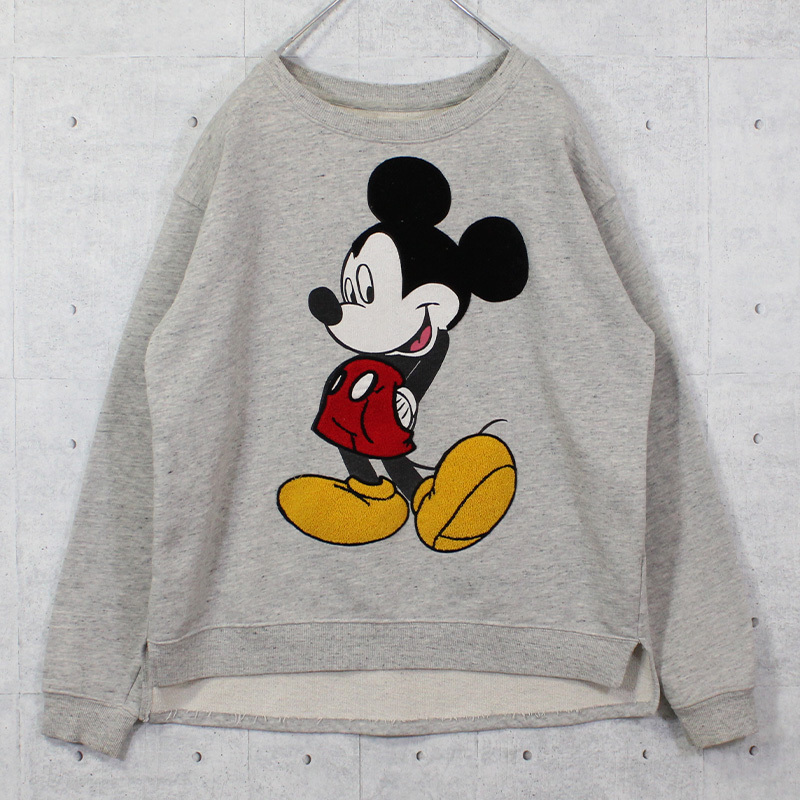 L[ женский ] / б/у одежда Disney bershka Disney SaGa la нашивка вышивка длинный рукав тренировочный Mickey WIO-2101019