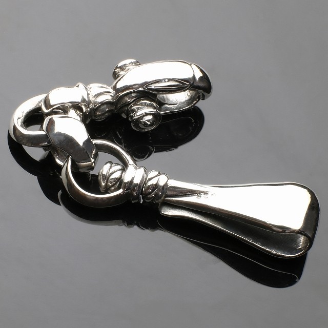 (KC-L001)SILVER925du-b зажим брелок для ключа / мужской / женский / серебряный цепочка для ключей 