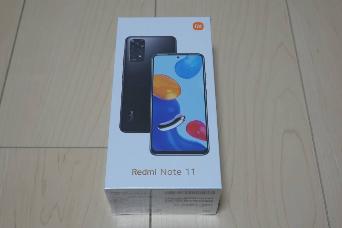 販売されてい Note Redmi 未開封　Xiaomi 11 Blue Srar スマートフォン本体