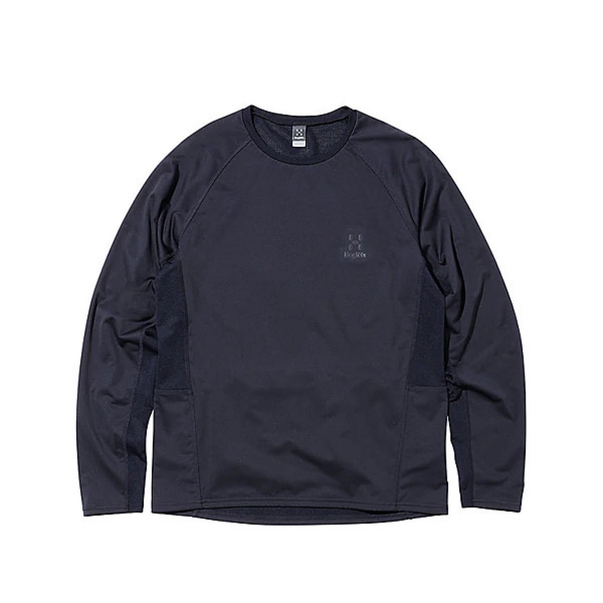 HAGLOFS ホグロフス 長袖Tシャツ ハイブリッドプルオーバー ネイビー(紺) メンズM 新品