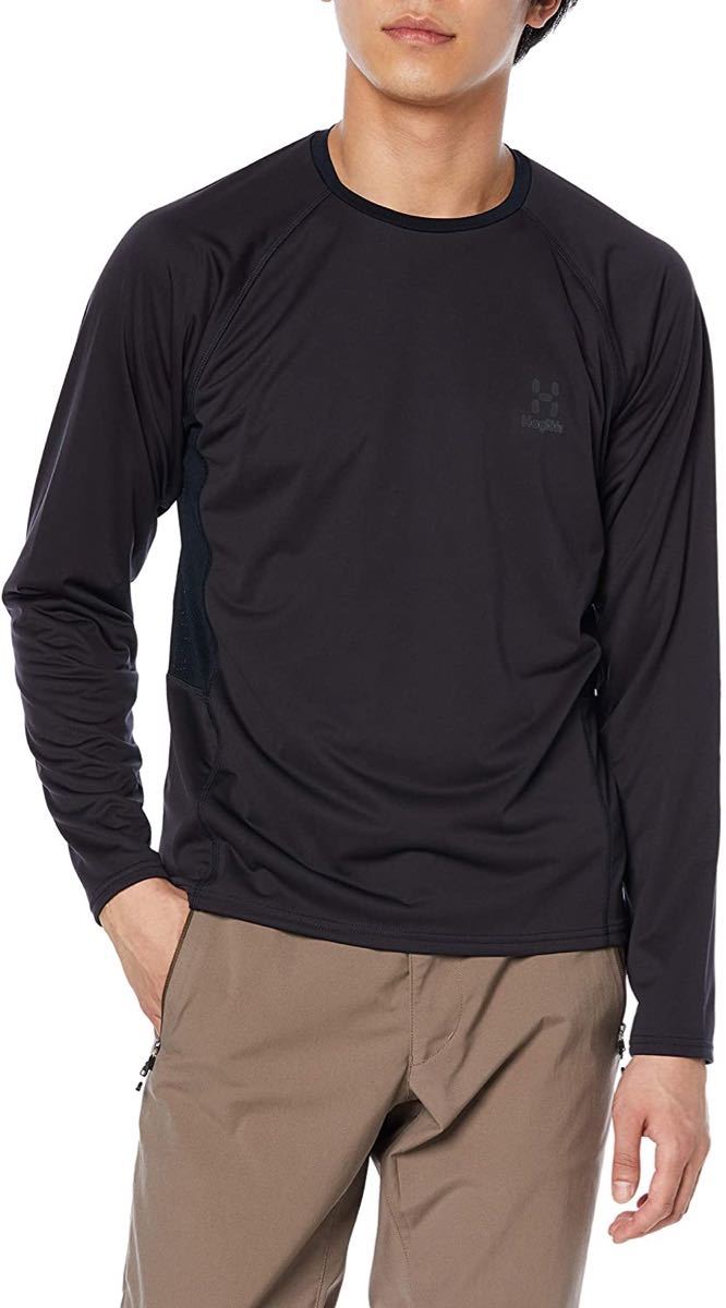 HAGLOFS ホグロフス 長袖Tシャツ ハイブリッドプルオーバー ネイビー(紺) メンズM 新品