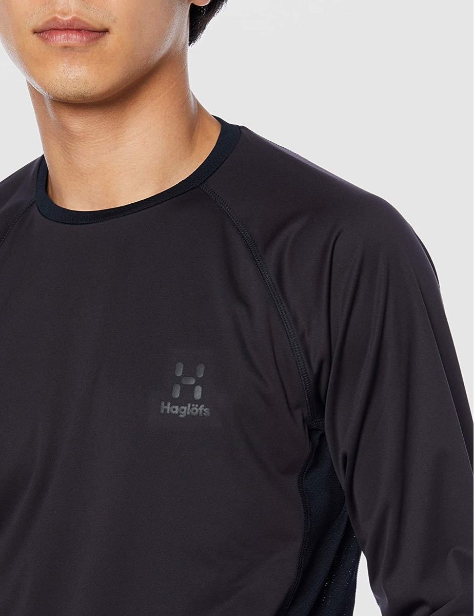 HAGLOFS ホグロフス 長袖Tシャツ ハイブリッドプルオーバー ネイビー(紺) メンズM 新品