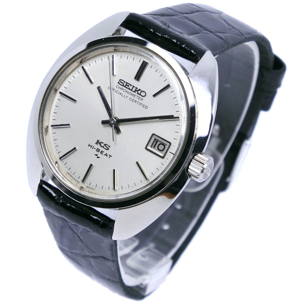 SEIKO セイコー キングセイコー 4502-8010 腕時計 SS × レザー