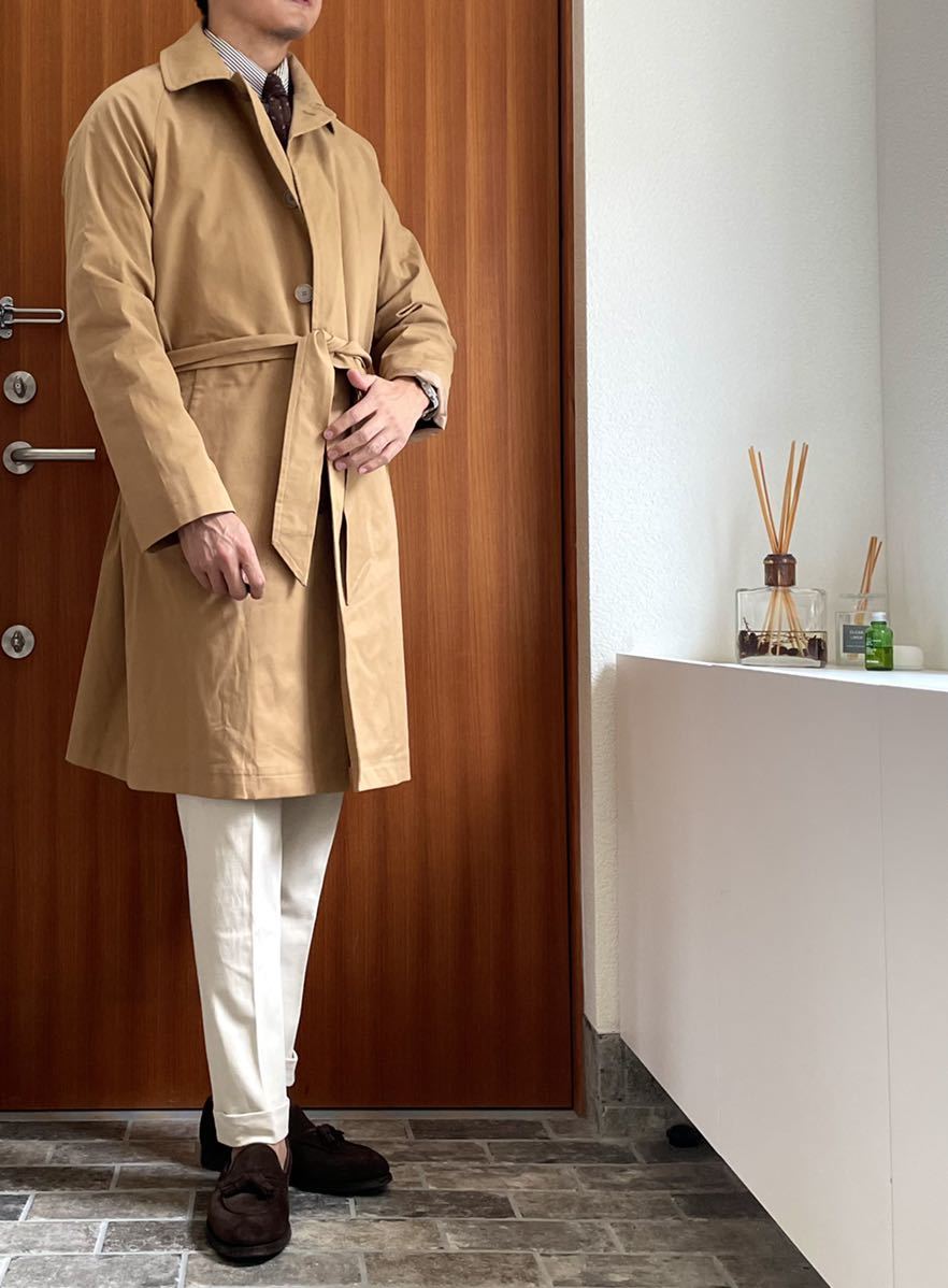 未使用 tagliatore タリアトーレ ベルテッドコート50 キャメル | promo