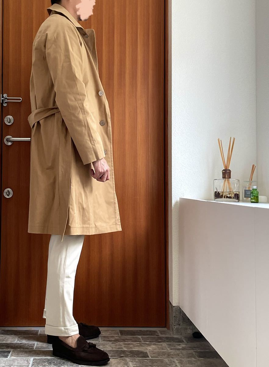 未使用 tagliatore タリアトーレ ベルテッドコート50 キャメル