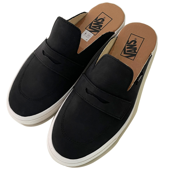 格安 VANS バンズ STYLE53 Mule DXスリッポン BLACKレザーローファー 26.0cm 新品未使用