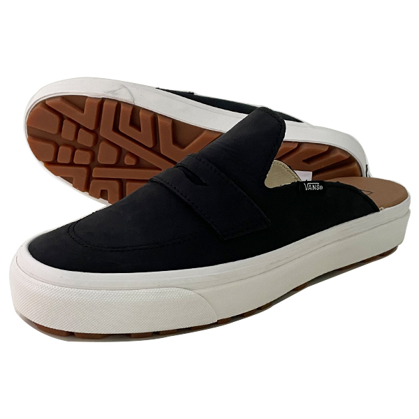 格安 VANS バンズ STYLE53 Mule DXスリッポン BLACKレザーローファー 28.0cm 新品未使用_画像1