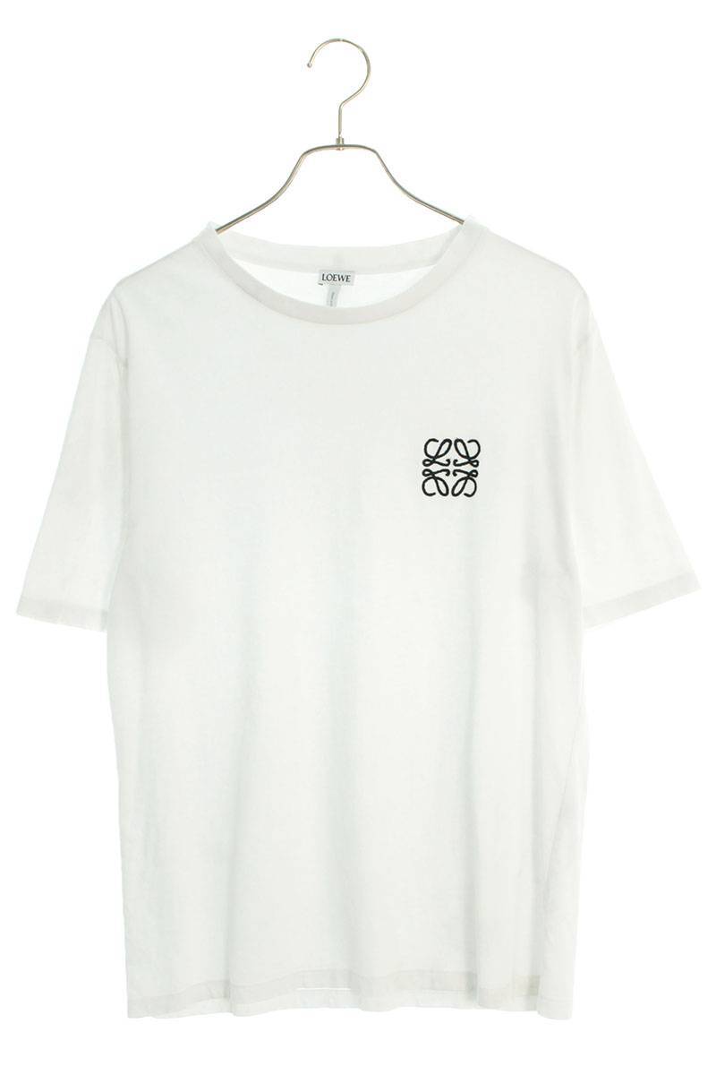 ロエベ LOEWE H2179680CR サイズ:M アナグラム刺繍Tシャツ SB01 | www 