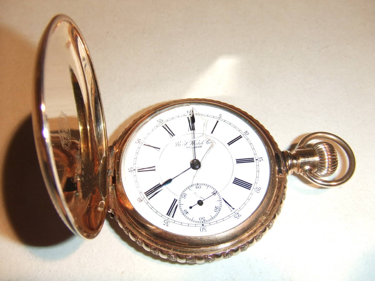 独特な アンティーク 極稀少品 鳳凰紋入双重盖 １７石 手巻懐中時計