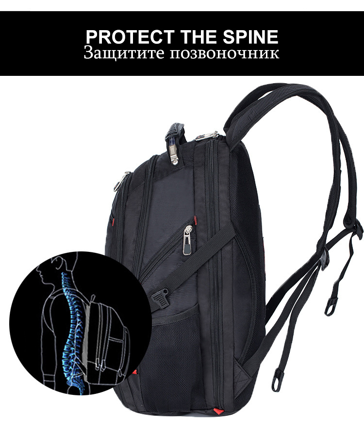  Switzerland LAP top 15.6 external Switzerland computer backpack anti-theft backpack waterproof backpack 