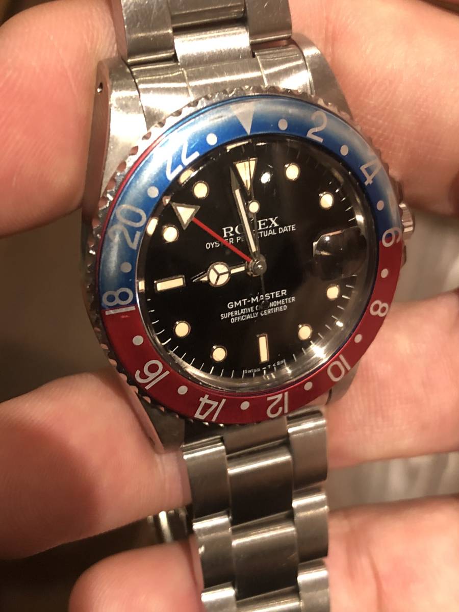 かんたん ヤフオク! ロレックス純正 GMT-マスター ペプ