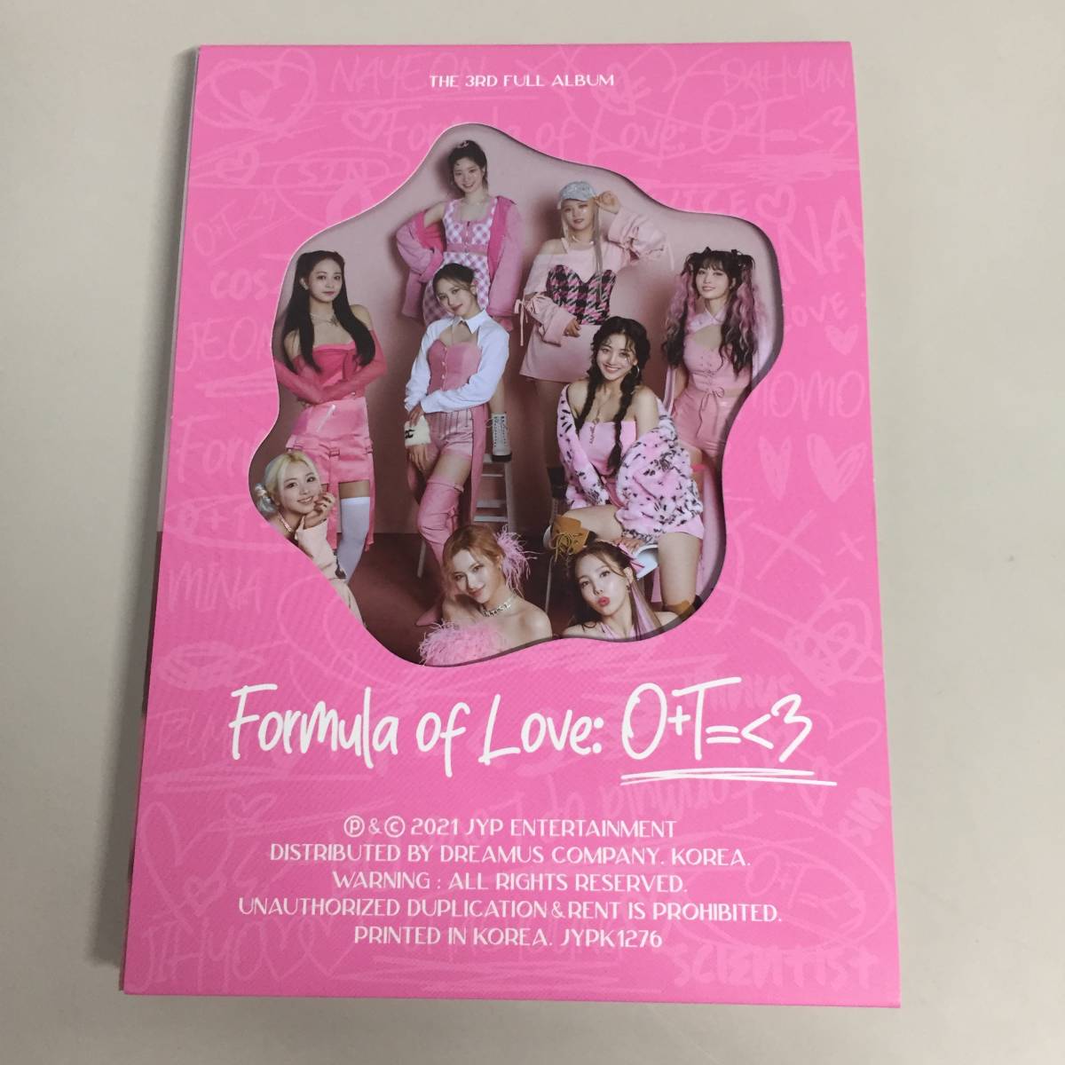 TWICE Formula of Love: O+T=＜3 CD ダヒョン ジヒョ トレカ IDカード 