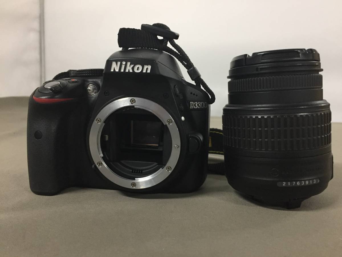 ■Nikon D3300 デジタル 一眼レフカメラ AF-S DX NIKKOR 18-55mm F3.5-5.6G VR II レンズ ニコン デジカメ 【22/0906/06