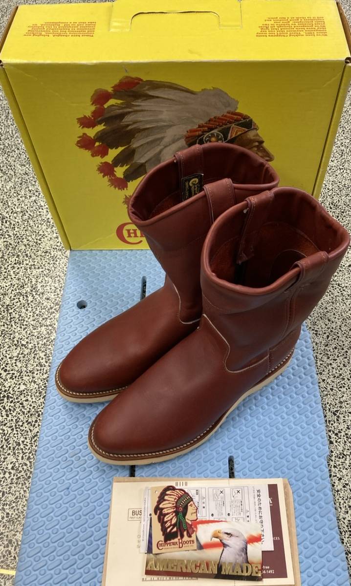 CHIPPEWA BOOTS チペワ ブーツ 93428 10“PECOS RUS 9E MADE IN USA 新品未使用 革靴