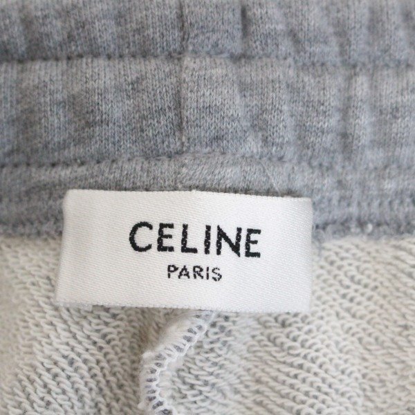CELINE セリーヌ スタッズ ロゴ ショートパンツ コットンフリース