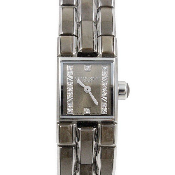 CHAUMET Chaumet Kei sis lumiere crystal quartz lady's wristwatch with diamond Brown face W19616-34B[... pawnshop ]