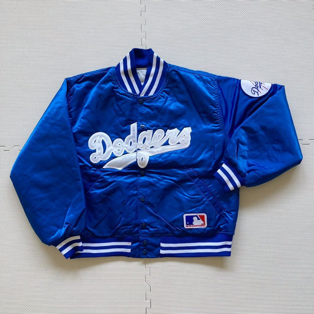 90's FELCO フェルコ USA製 DODGERS ドジャーズ 野茂英雄 #16 ナイロン スタジャン ジャケット M_画像1