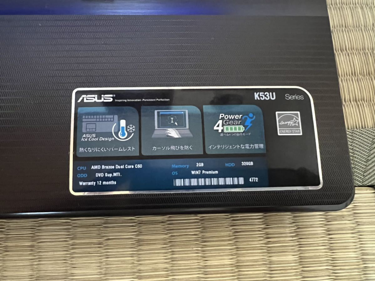ASUS dual core HDD/メモリ4GB/windows 8 商品细节   雅虎拍卖