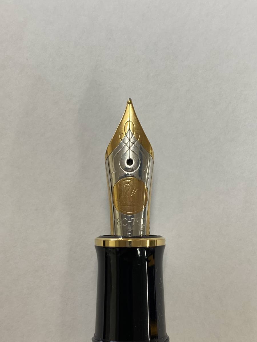 ☆希少 レア Pelikan ペリカン ブラック 18C-750 F PF刻印 W.-GERMANY