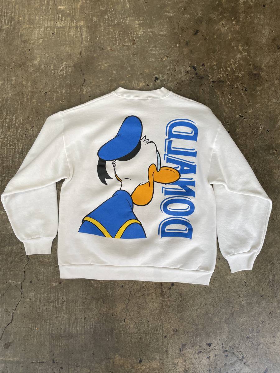 希少！美品！USA製！80s 90s DONALDO ドナルド ミッキーマウス スウェット WALT DISNEY ウォルトディズニー 大きいサイズ(L)464_画像2