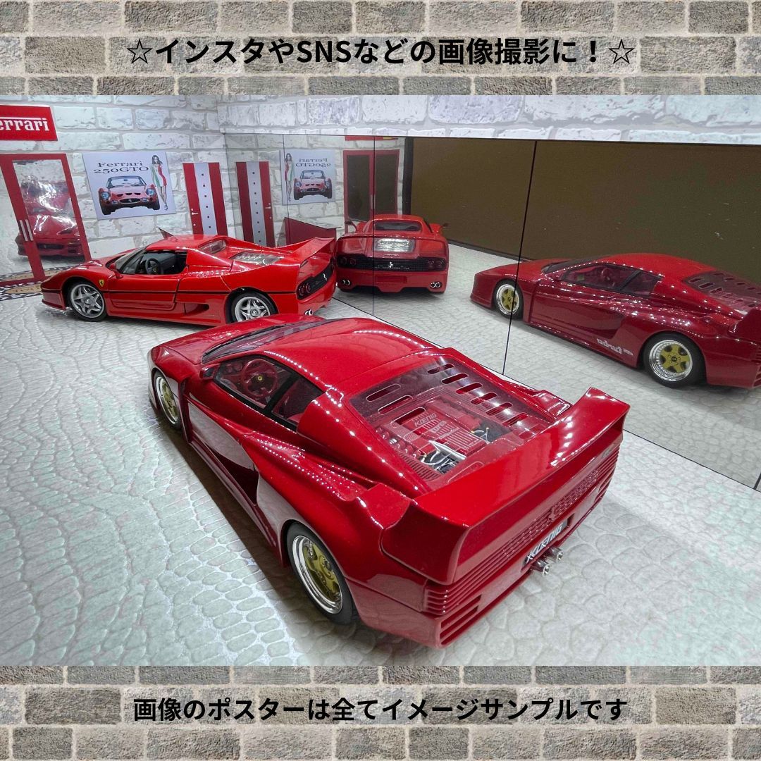 ☆1/18ガレージ・ジオラマBOXミラータイプk3☆ショーケース ☆1/18ガレージ・ジオラマBOXミラータイプk3☆ショーケース