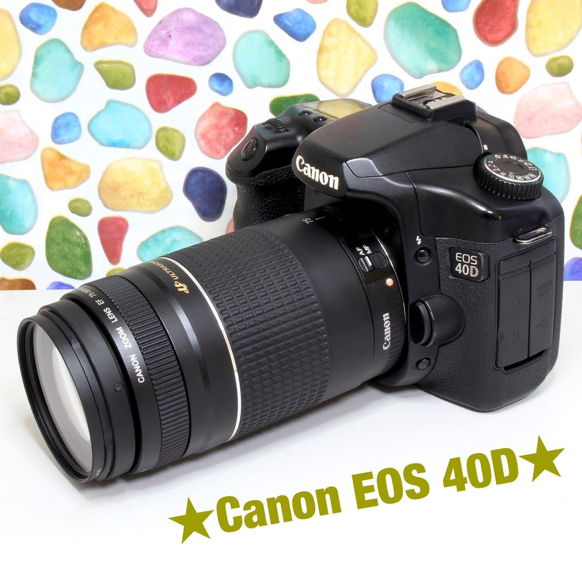 ◇Canon キャノン EOS 40D ☆はじめての一眼レフ ☆75-300mm 望遠