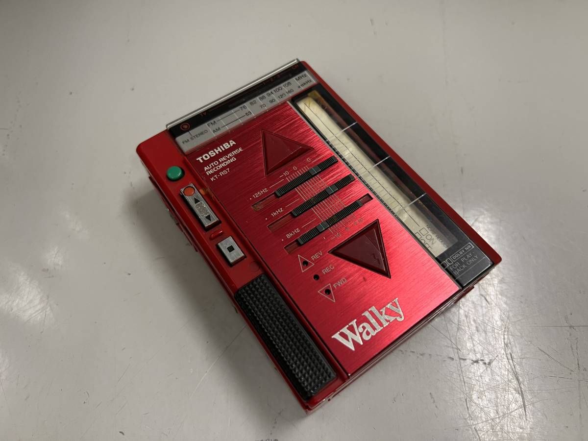 TOSHIBA 東芝 Walky KT-RS7 ステレオラジオカセットレコーダー 本体