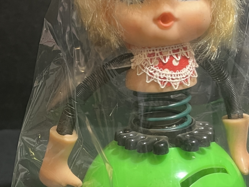 昭和 レトロ 女の子 ソフビ 貯金箱 倉庫品 雑貨 人形 ドール 1_画像4