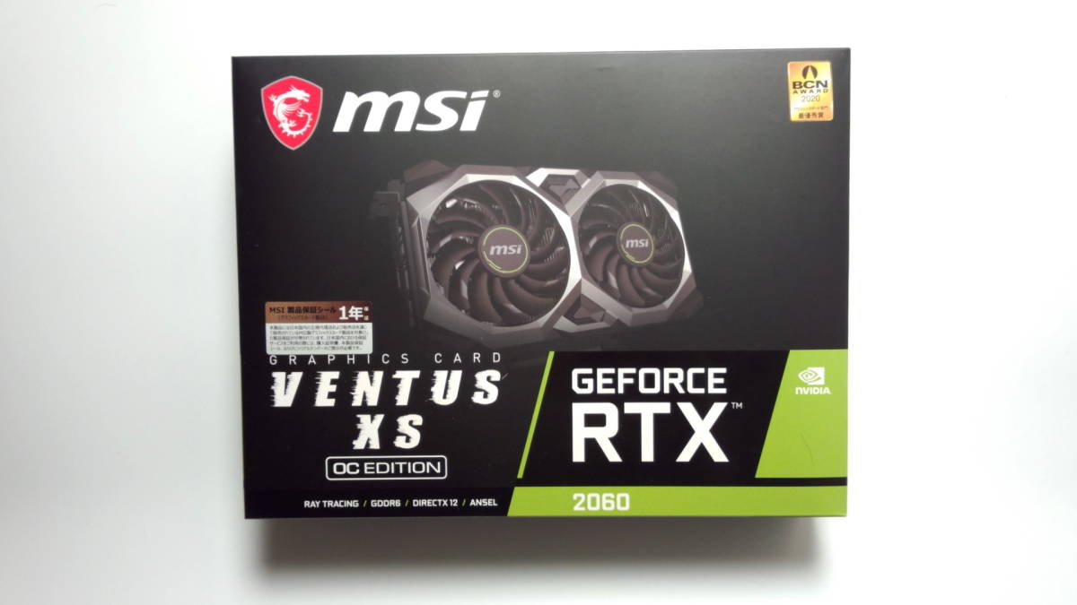 メーカー再生品】 RTX GeForce MSI 2060 OC 6G XS VENTUS PCI Express