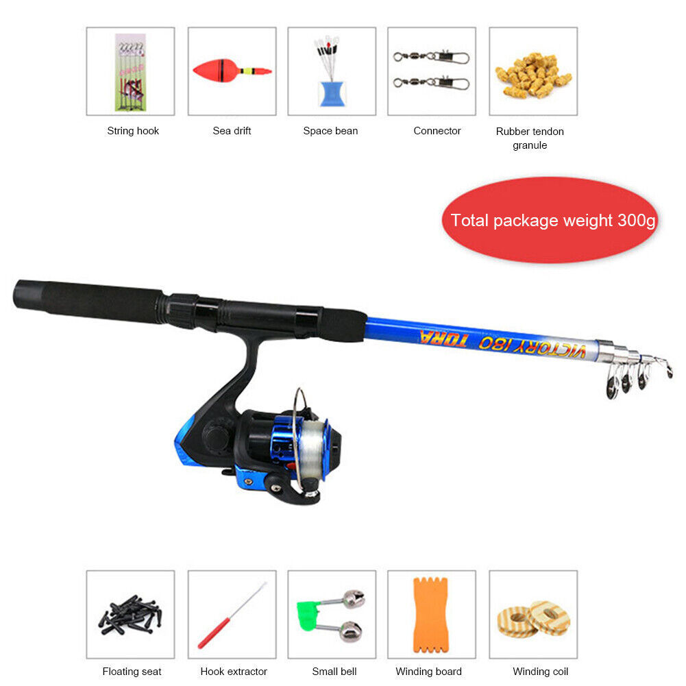 として Spinning Fishing Rod Combo Portable Fishing Reel Tackle Pole Full Kits  海外 即決 などの