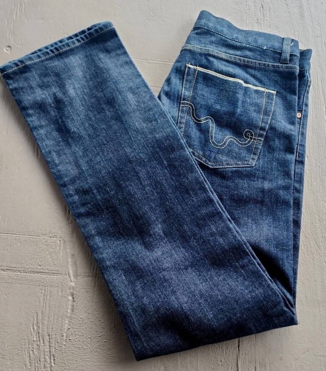 Vintage Men's WeSC Limited Edition Selvedge Stretch denim Jeans size 33 x 32 海外 即決