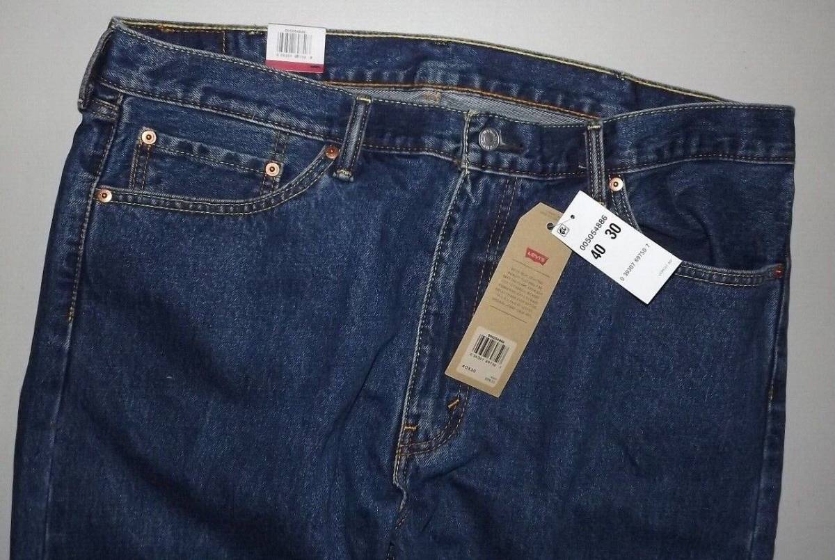 NEW WITH TAGS $59.50 LEVIS 505 STRAIGHT LEG JEANS Men's 40X30 N870 海外 即決