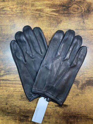 Mens Thin Unlined leather police duty gloves (large) 海外 即決