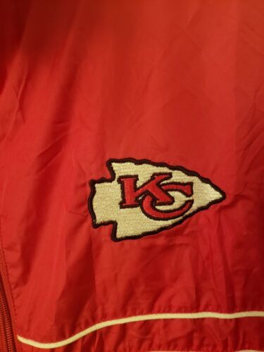 NFL Team Apparel SI Kansas City Chiefs Full Zip Windbreaker Jacket LG Dunbrooke 海外 即決 - 1