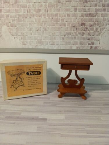 Dollhouse Miniature 1:12 Vintage Wood Shackman Table With Original Box 海外 即決