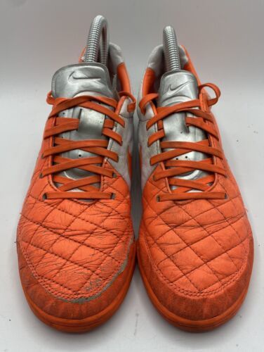ナイキ Tiempo Legacy IC 631522-810 Indoor Soccer Orange Shoes Lace Up Men’s 25cm(US7) 海外 即決
