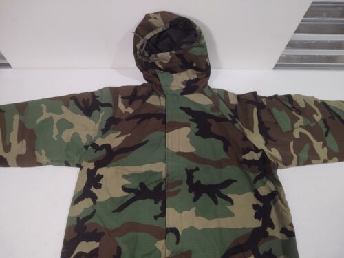 US Military Surplus M81 Woodland Camo New Chemical Protective Overgarment Top Md 海外 即決