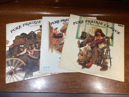 Pure Prairie League 3 LP Vinyl Record Lot 海外 即決