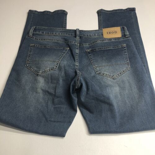 IZOD Men’s Comfort Stretch Straight Fit Dark Blue Wash Jeans Size 32X32 海外 即決 - 8