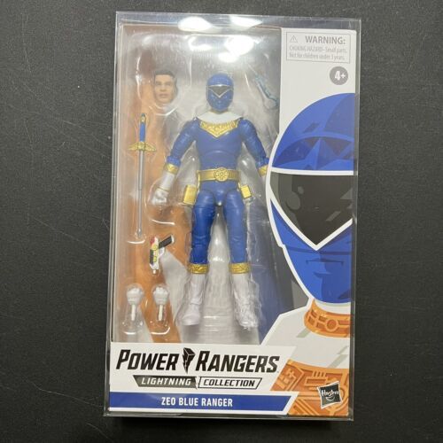 Power Rangers Lightning Collection Zeo Blue Ranger Action Figure W/ Protector 海外 即決