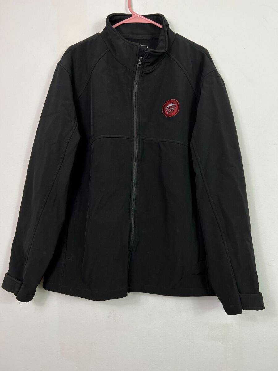 IQ Group Jacket Men's XL Black Pizza Hut Full Zip Solid Winter Wear Long Sleeves 海外 即決