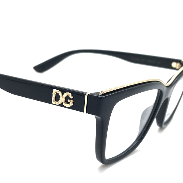 DOLCE&GABBANA ドルチェ＆ガッバーナ ブランド メガネフレーム ブラック×ゴールド 眼鏡 0DG-5064-501_画像4