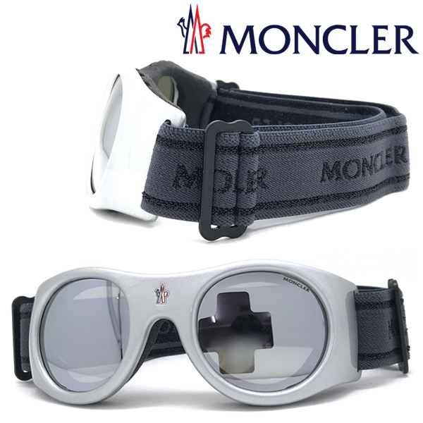 MONCLER サングラス ブランド モンクレール シルバーミラー スキーゴーグル 00ML-0051-20C
