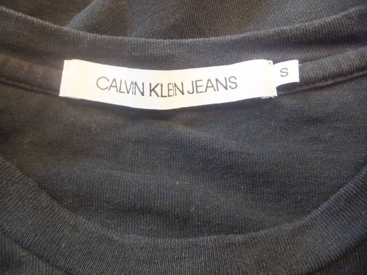 * CALVIN KLEIN JEANS( Calvin Klein jeans ) long sleeve T shirt long T S black *