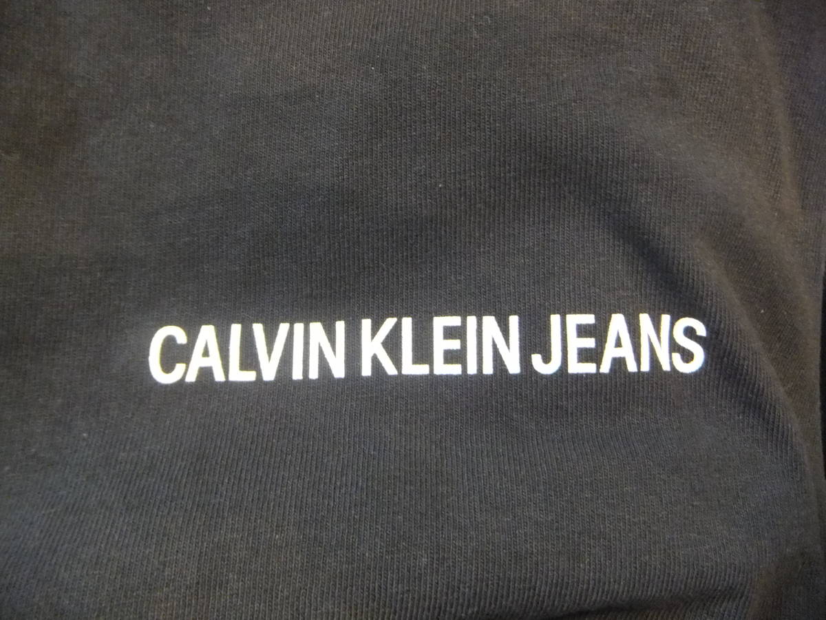 * CALVIN KLEIN JEANS( Calvin Klein jeans ) long sleeve T shirt long T S black *