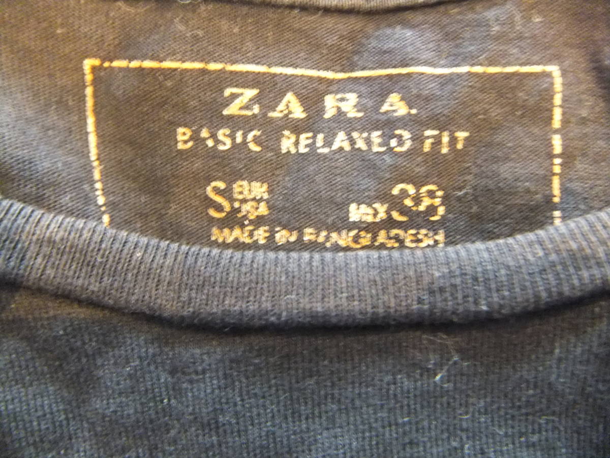 ★ ZARA（ザラ）　半袖Tシャツ　S　黒 ★_画像3