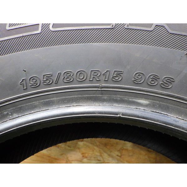 ブリヂストン DUELER H/T 684-2 195/80R15 4本SET／2018年製9分山オンロードタイヤ／中古特筆すべき損傷なし／本州四国九州5500円/手渡し可_画像9