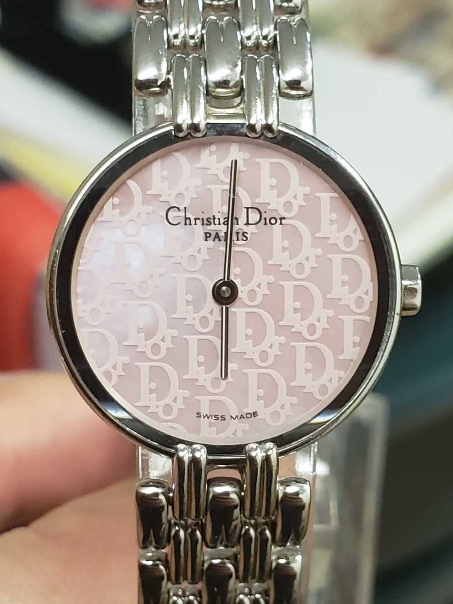 電池交換済 稼働品 Christian Dior クリスチャン ディオール D44-120