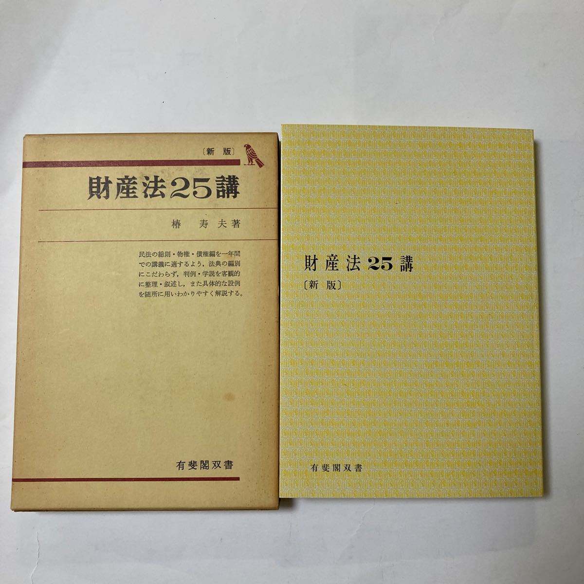 財産法２５講  椿寿夫著　有斐閣双書