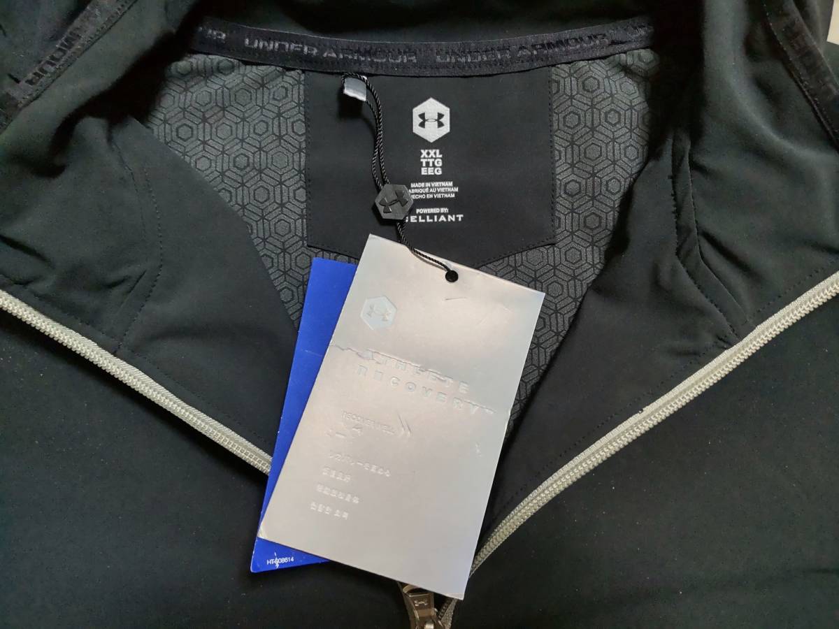 ★新品 アンダーアーマー UNDERARMOUR リカバリー専用ジャケット ★CELLIANT使用 ★ストレッチ ★ツートンカラー ★大きめサイズ_画像3